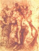 Michelangelo Buonarroti Study for a Deposition oil painting artist